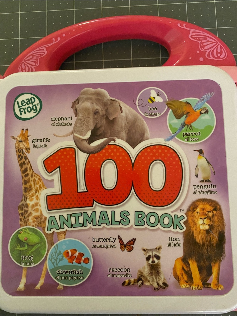 2/$20!! LeapFrog 100 Animals Book bilingual toy-